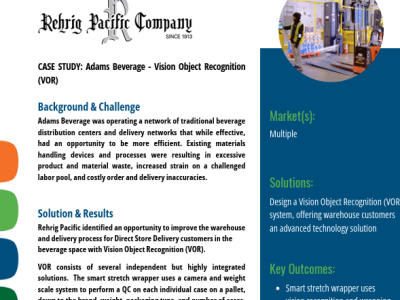 Case Study: Adams Beverage - Vision Object Recognition (VOR)