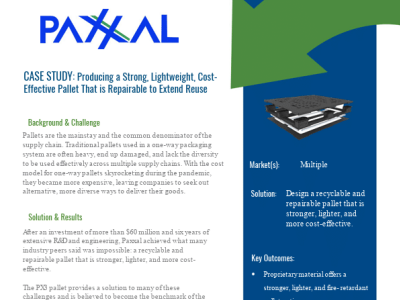 Case Study: Producing a Strong, Lightweight, CostEffective Pallet That is Repairable to Extend Reuse