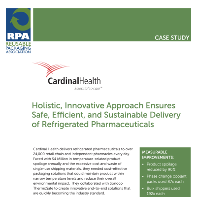 Cardinal Health Case Study: Holistic, Innovative Approach Ensures Safe, Efficient, and Sustainable Delivery of Refrigerated Pharmaceuticals