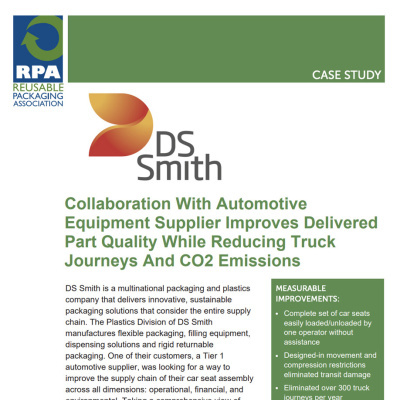 DS Smith Case Study: Collaboration With Automotive Equipment Supplier Improves Delivered Part Quality While Reducing Truck Journeys And CO2 Emissions